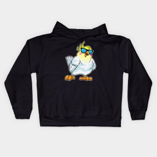 Parrot with Sunglasses Kids Hoodie